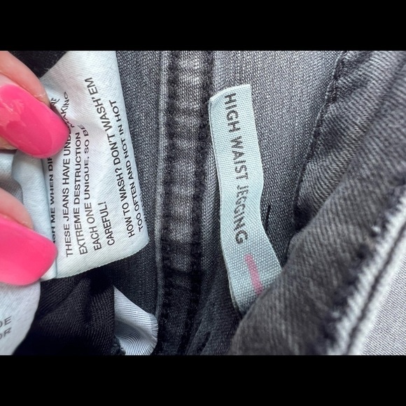 Garage black high‎ waist jeggings size 13 - Picture 6 of 8